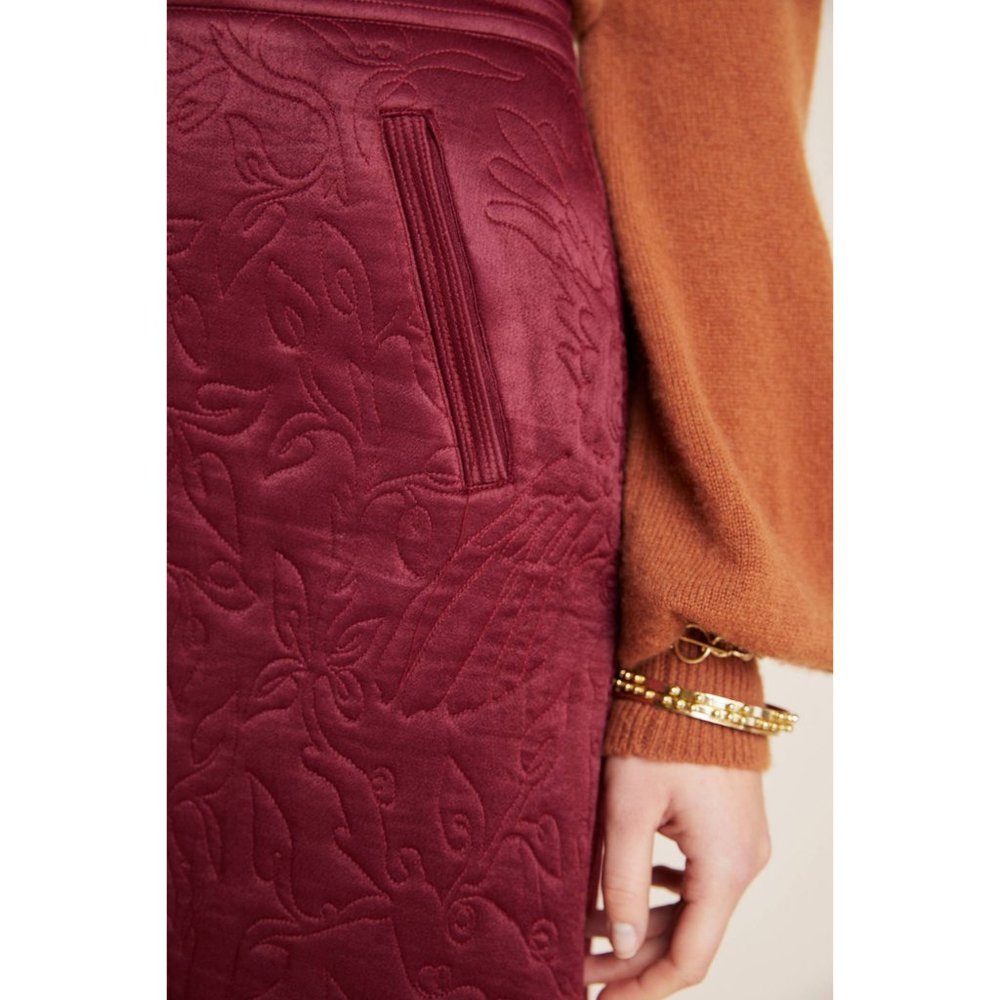 Anthropologie Maeve Beatrice Quilted Mini Skirt - Picture 2 of 4